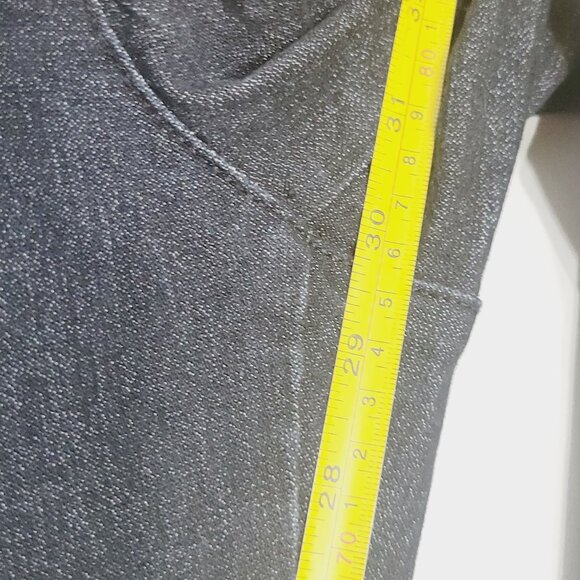 Alia Womens Black Cotton Blend Pockets High Rise Straight Leg Denim Jean Size 12 - Picture 12 of 14